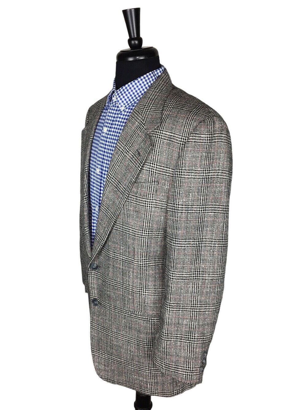 Valentino Uomo Virgin Wool/Silk Mens Multicolor Sport Coat Blazer Jacket 40R